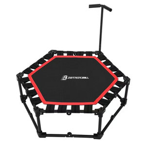 <span class=keywords><strong>Trampoline</strong></span> de fitness hexagonal pliable avec poignée en T, 54 cordes élastiques, silencieux, pour exercices en intérieur - Product Image 6
