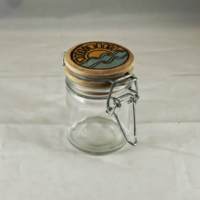 Pot de conservation carré en verre hermétique avec couvercle à clip et pot à épices en verre
