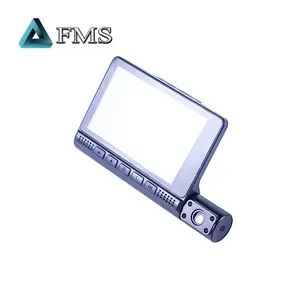 FMS 909 3 채널 대시 카메라 전면 및 후면 및 내부 1080p 풀 HD DVR 비디오 카메라 4.0 인치 IPS 터치 스크린 자동차 블랙 박스
