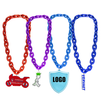 Collier en plastique avec logo 3D grand et surdimensionné, éclairé, pour hommes, fans de football, de basketball, équipe sportive, collier en mousse EVA personnalisé