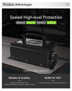 Cargador de Batería Impermeable de 48V 72V 84V 96V IP67 10A 20A 30A para Motocicleta Eléctrica, Uso Marino y Exterior - Product Image 4