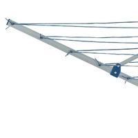 Séchoir à vêtements pliable en aluminium de haute qualité, 15 m, trois étages, type parapluie, avec pieds