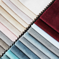 Marchandises prêtes Hometextiles quantité minimale de commande bas rembourrage bébé visage 100 Polyester Holland velours canapé velours tissu pour canapé couverture rideau
