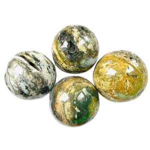 Venta al por Mayor de Bolas de Jaspe Oceánico Natural de Alta Calidad, Ocho Meridianos, Piedra Feng Shui de 5-7cm, Tendencia de Moda, Decoración del Hogar, Regalos - Product Image 4