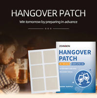 Patch anti-gueule de bois doux pour la peau, autocollant transdermique portable pour soulager les inconforts liés à l'alcool lors de soirées