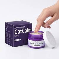 Baume apaisant pour chat à la camomille avec logo personnalisé, 100g, en pot ouvert, diffuseur d'arômes passif, soulagement de l'anxiété, parfum félin