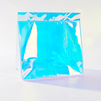 Sac de maillot de bain en PVC coloré, sac d'emballage transparent en vinyle coloré pour bikini, pochette cadeau promotionnelle