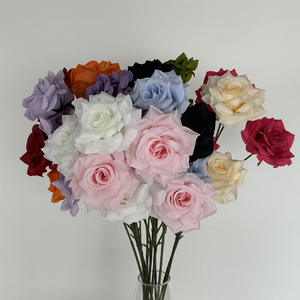 Hàng Đầu-Đánh giá Bất Động Cảm Ứng Nhân Tạo Hoa Hồng Chất Lượng Cao Lụa Màu Đỏ Trắng Lớn Số Lượng Lớn Bán Buôn Cho Đám Cưới Trang Trí Nội Thất Đa-Đầu Hoa - Product Image 1