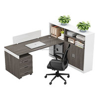 Poste de travail pour 2 à 8 personnes, bureau personnalisable, mobilier de bureau commercial, table de bureau pour espace ouvert et centre d'appels