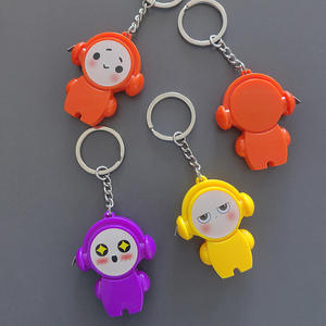 พวงกุญแจตลับเมตรพลาสติก 3 มิติ ลายการ์ตูนอื่นๆ ของขวัญไม้บรรทัดขนาดเล็กพกพา - Product Image 1