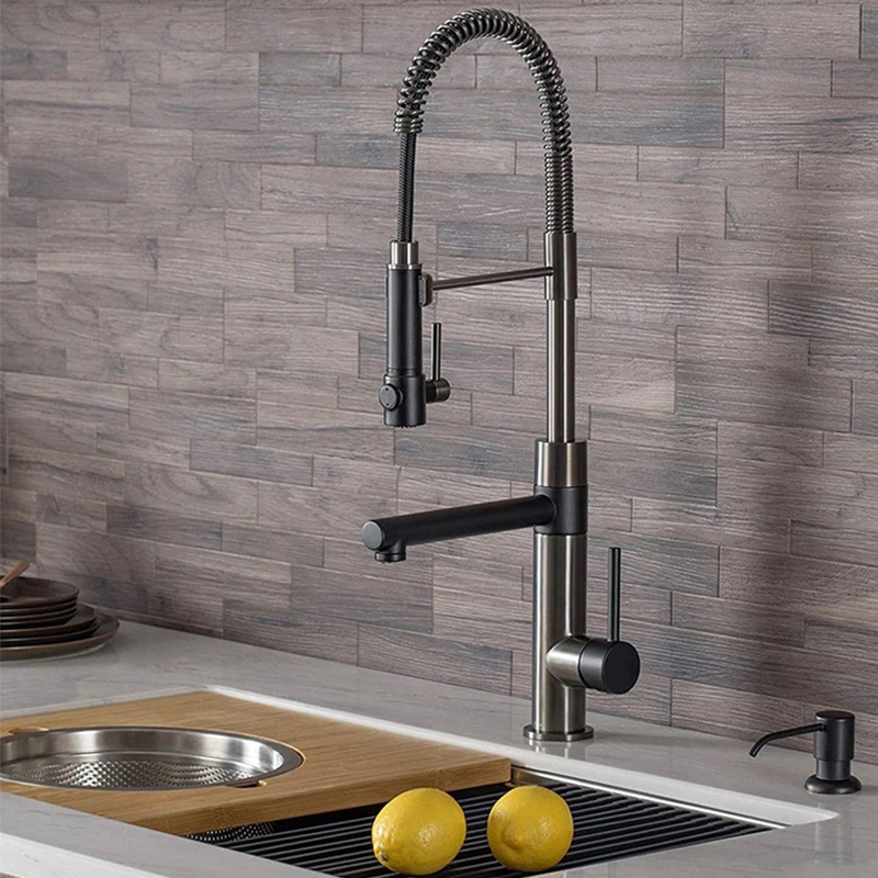 Dual functional kitchen pull faucet Spring kitchen pull faucet