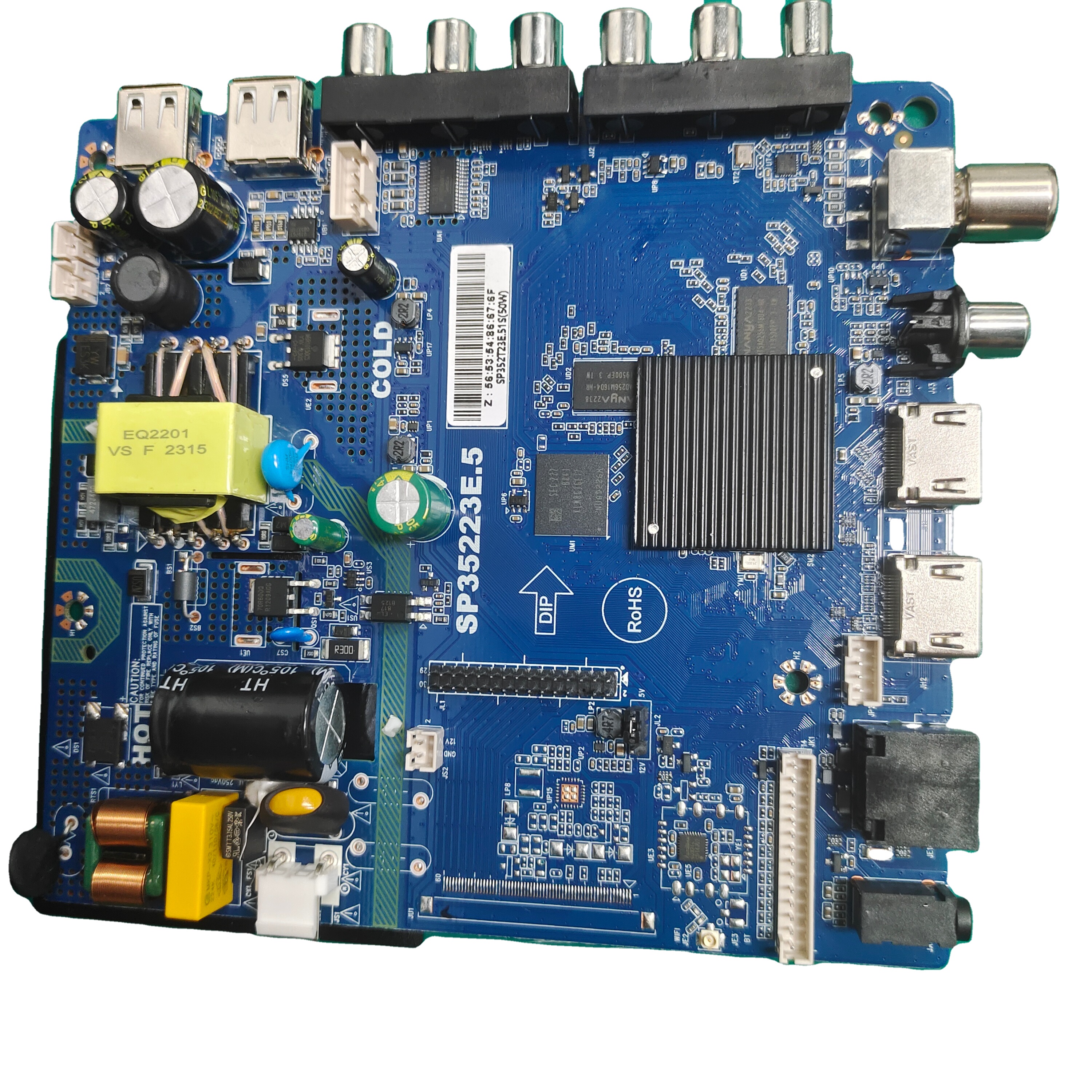 Todo tv peças fornecedor levou tv mainboard inteligente digital 1 + 8g ram de alta velocidade levou tv pcb controle placa mãe