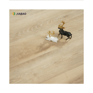 Plancher <span class=keywords><strong>stratifié</strong></span> crème de couleur claire AC3 résistant à l'eau à haute brillance d'effet en bois au-dessus de la remise de <span class=keywords><strong>carrelage</strong></span> - Product Image 2