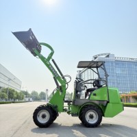 1000kgWheel caricatore elettrico Mini ruota pesante per la costruzione con secchio 4WD capacità e cinese Made