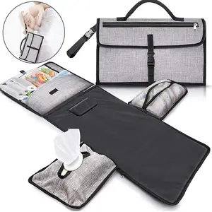 2 In 1 Travel Diaper Changing Station For Mom And Dad Portable Nappy Changing Pad