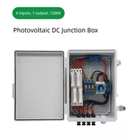 Caja Combinadora Fotovoltaica 6 en 1 DC500/1000 IP65 Impermeable 32A, Caja de Distribución con Certificación IEC CE para Paneles Solares y Equipos Eléctricos