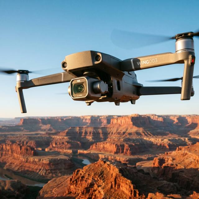 WIN 003 Beginner Drone 4K Dual Camera 3-Axis Stabilized Gimbal 6KM Transmission Long Distance Airdrop System Laser Obstacle