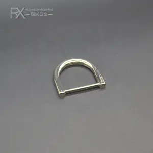Guangzhou commercio all'ingrosso in lega di zinco personalizzato D anello di accessori in metallo D fibbia fibbia per borse in pelle hardware borsa di stoffa