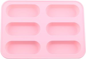 6 Cavity Rectangular Shape Cake Maker LFGB Platinum Non <b>Stick</b> BPA Free <b>Silicone</b> Cake Pastry Biscuit Molds - Product Image 2