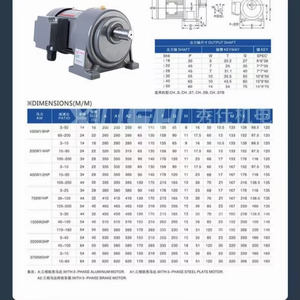 Équipement d'usinage <span class=keywords><strong>Installation</strong></span> verticale/horizontale 200W 22 arbre 3 phases réducteur de vitesse moteur à engrenages - Product Image 2