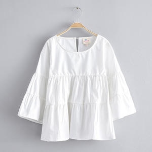 Blusa Blanca de Manga Larga con Diseño de Volantes para Niña, de Proveedor Chino - Product Image 3