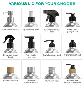 <span class=keywords><strong>Bouteille</strong></span> en aluminium personnalisée vide de 60 ml, 100 ml, 120 ml pour bière, jus, cosmétiques, ou comme flacon pulvérisateur en métal de 250 ml - Product Image 3