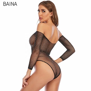 2025 סקסי נשים <span class=keywords><strong>fishnet</strong></span> נקודת מבט הדוקה תחתונים rhinestone גרב הלבשה תחתונה סקסית גרביונים/גרביונים - Product Image 5