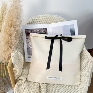 Bolsa de Algodón Enrollable de Primera Calidad para Empaque de Ropa, con Cierre de Cinta, Bolsa de Algodón para Zapatos, Bolsa Protectora contra el Polvo con Etiqueta y Logotipo Personalizado - Product Image 6