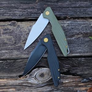 NUEVO 4Cr13 Hoja de acero inoxidable G10 Mango Cuchillo Supervivencia al aire libre Caza Táctico Camping Cuchillo de bolsillo plegable - Product Image 5