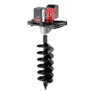מקדח אדמה מקצועי תעשייתי 21V אלחוטי עם מנוע ללא פחמים, סוללת ליתיום 6.0Ah, לחפירת חורי עמודים, גינון וגידור - Product Image 1