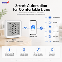 Thermomètre et hygromètre WiFi sans fil avec grand écran LCD, moniteur de température et d'humidité haute précision, application Smart Life