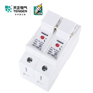 Tengen RT18-63X 2P 63A ฐานฟิวส์14x51มมตัวยึดฟิวส์ฝาทรงกระบอก - Product Image 1