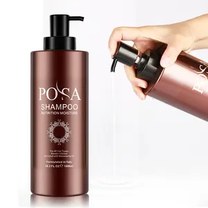 POSA Custom Factory Natural Botanical Extracts Shiny Hair Shampoo Organic Keratin Anti Frizzy Nourishing Shampoo