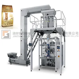 JT-1200 packaging Noodle rice peanuts pet food 15/20 kg bag feeding filling Full automatic vertical packing machine