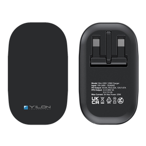 Produits Phares 2026 : Adaptateurs de Voyage Ultra-Mince à Charge Rapide, <span class=keywords><strong>Chargeur</strong></span> Mural USB-C Double Port Pliable 20W avec Prise UK pour Téléphone Portable - Product Image 5