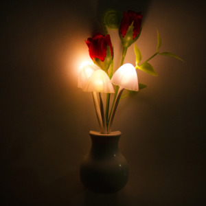 W117 Dusk to Dawn <strong>Sensor</strong> Mushroom Wall Lamp <strong>Plug</strong> <strong>in</strong> Night <strong>Light</strong> Decoration for Baby Bedroom Cute Gift - Product Image 6