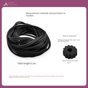 Alüminyum alaşım ekran pencere basınç şeridi 6.1m Hollow profil ekran pencere <span class=keywords><strong>Net</strong></span> kenar presleme aracı kapı ve pencere aksesuarları - Product Image 4