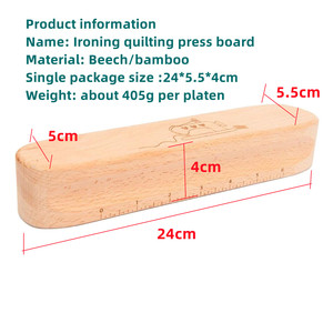Repassage broderie plis couturière couture aplatissement tailleurs point presseur accessoires de couture outil bois tailleurs jambon clapper - Product Image 6