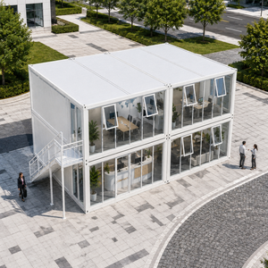 Pannelli Sandwich in Lana di Roccia <span class=keywords><strong>Bianca</strong></span> EPS, Casa Container Prefabbricata Modulare per Ufficio Portatile, Dimensioni Personalizzabili, Rivestimento Antiruggine - Product Image 6