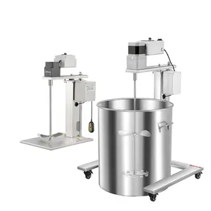 SPRALL Electric Lift Chemical Glue Food Paint Mixer Machine Agitator Liquid Mixer Blender Machine with Stainless Steel