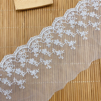 Dentelle de broderie soluble dans l'eau Polyester léger fil fin exquis maille broderie fabricant vente directe vêtements dentelle