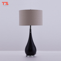 Lampe de bureau moderne, design simple en fer forgé, lampe de lecture en tissu de luxe, lampe de table LED pour salon, bureau, chambre à coucher, décoration