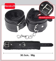 Kit de bondage BDSM de luxe pour couples, 7 pièces, jeux de rôle, jouets en cuir souple, attaches, bandeau, fouet, menottes, imperméable