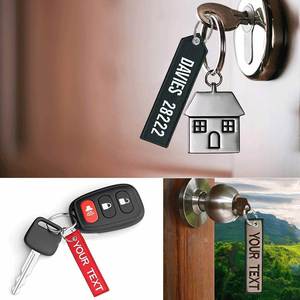 Llavero de Tela Bordado por Ambos Lados con Logotipo Personalizado, Etiqueta de Llave Personalizada para Actividades Promocionales - Product Image 6