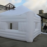 Tente gonflable commerciale d'auvent de logo personnalisé pour des expositions tissu d'Oxford du polyester 600D 6x12m utilisation d'exposition taille d'abri