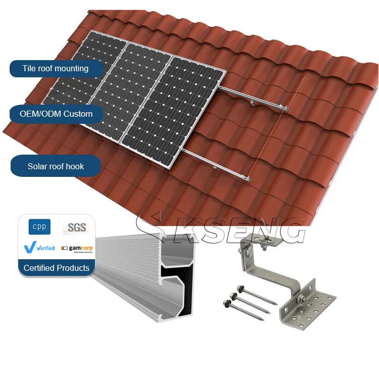 Kosten günstige Solar panel halterungen Solar dach haken PV-Solar montages ysteme für Solarpanel-Montage gestelle