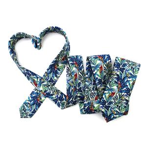 Chine mince maigre hommes mode cravate monde merveilleux Jungle fleurs Animal langue intelligente rhétorique oiseau soie impression perroquet cravates - Product Image 4