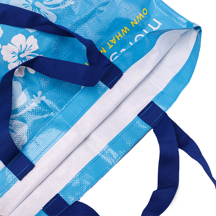 Custom Extra Large Tote Shopping Bag Multi-Color PP Woven Laminated Tote Bag with Personalized Logo Printed