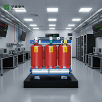 Transformateur de distribution de puissance ZISHENG 1000 KVA 10kV 11 KV non inflammable triphasé série SCB à noyau toroïdal 50/60Hz en résine coulée