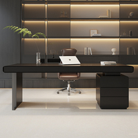 Grande planche italienne minimaliste de luxe en bois massif pour bureau, étude à domicile pour écrire sur ordinateur